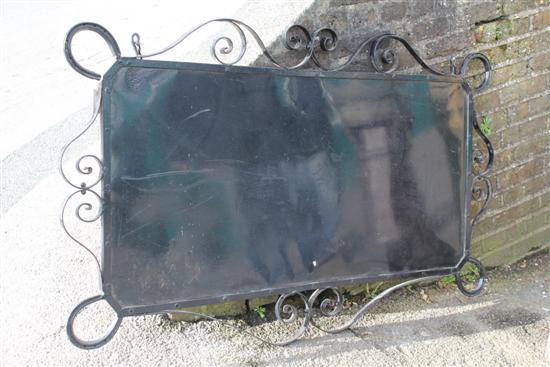 Wrought iron sign(-)